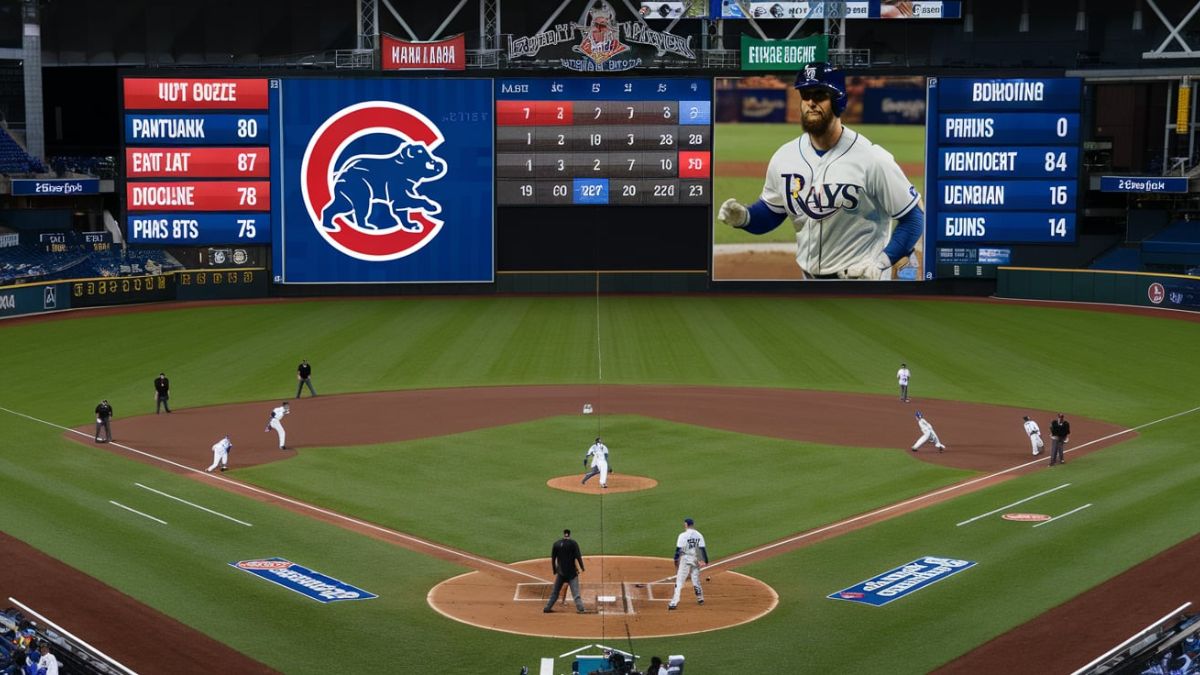 chicago cubs vs tampa bay rays match player stats